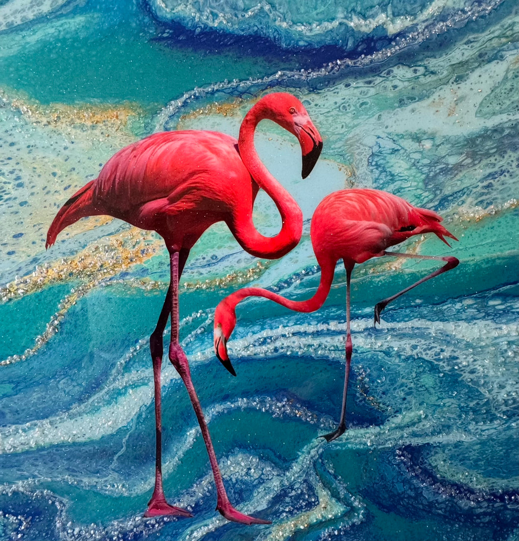 Dos Flamingos